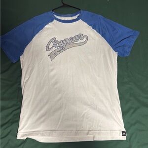 Blue and White Men's Shirt